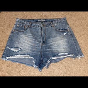 Distressed Wild Fable High Waisted Shorts